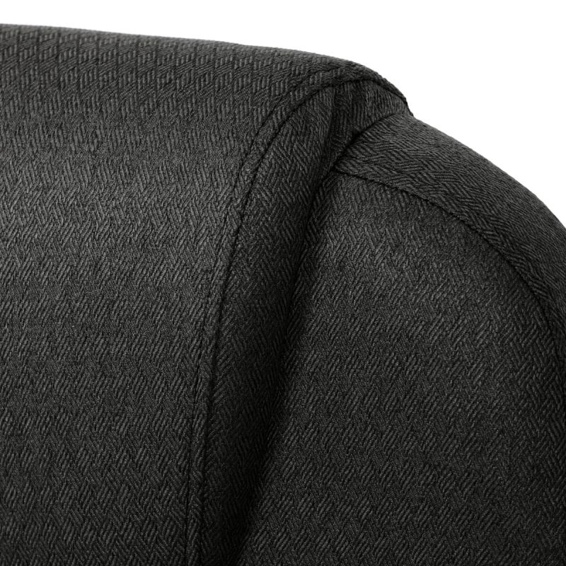 Štýlová kancelárska stolička čalúnená čiernou látkou