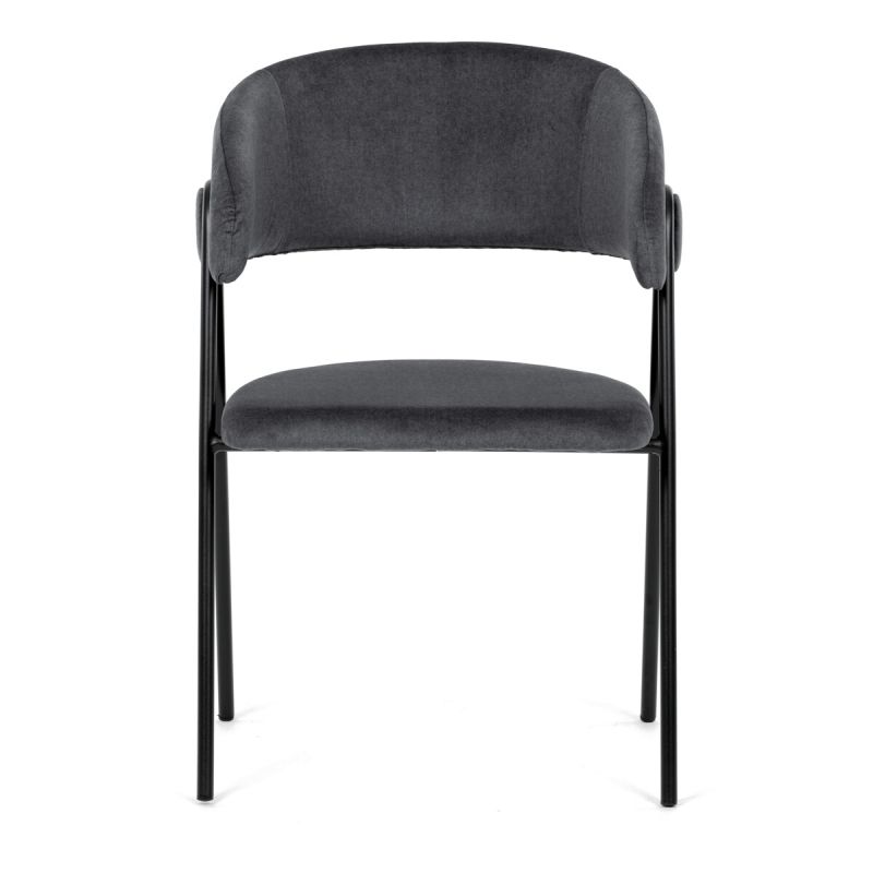 Elegantná jedálenská stolička v šedej farbe