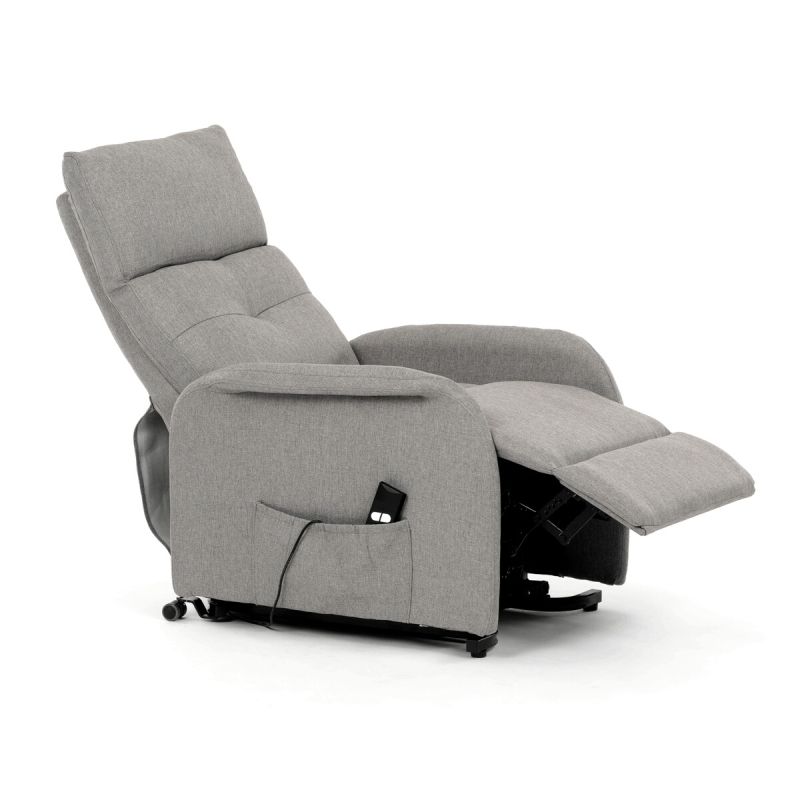 Elegantné elektrické polohovacie kreslo v krémovom prevedení