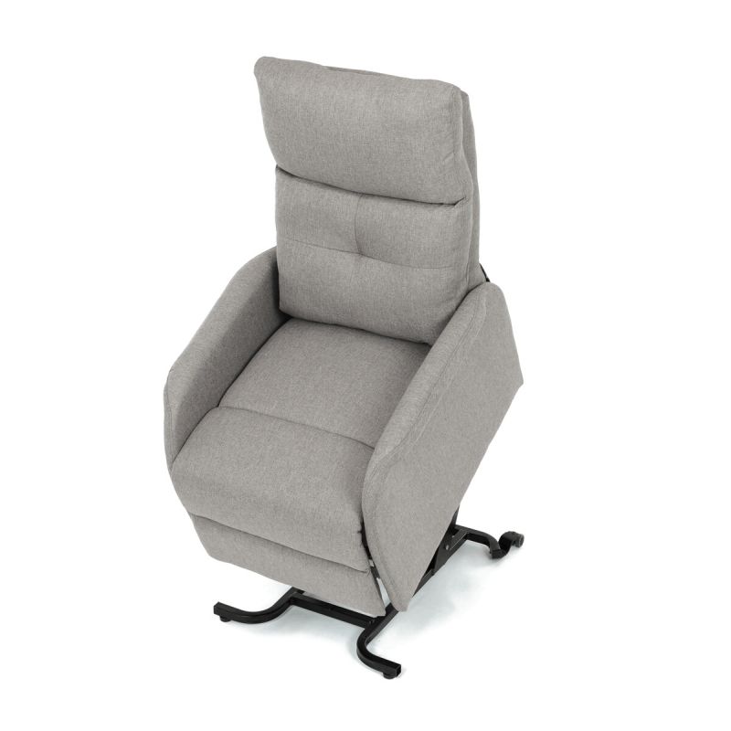 Elegantné elektrické polohovacie kreslo v krémovom prevedení