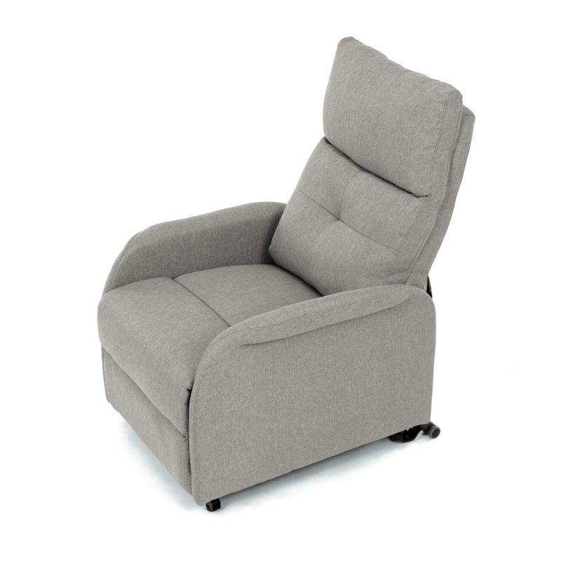 Elegantné elektrické polohovacie kreslo v krémovom prevedení