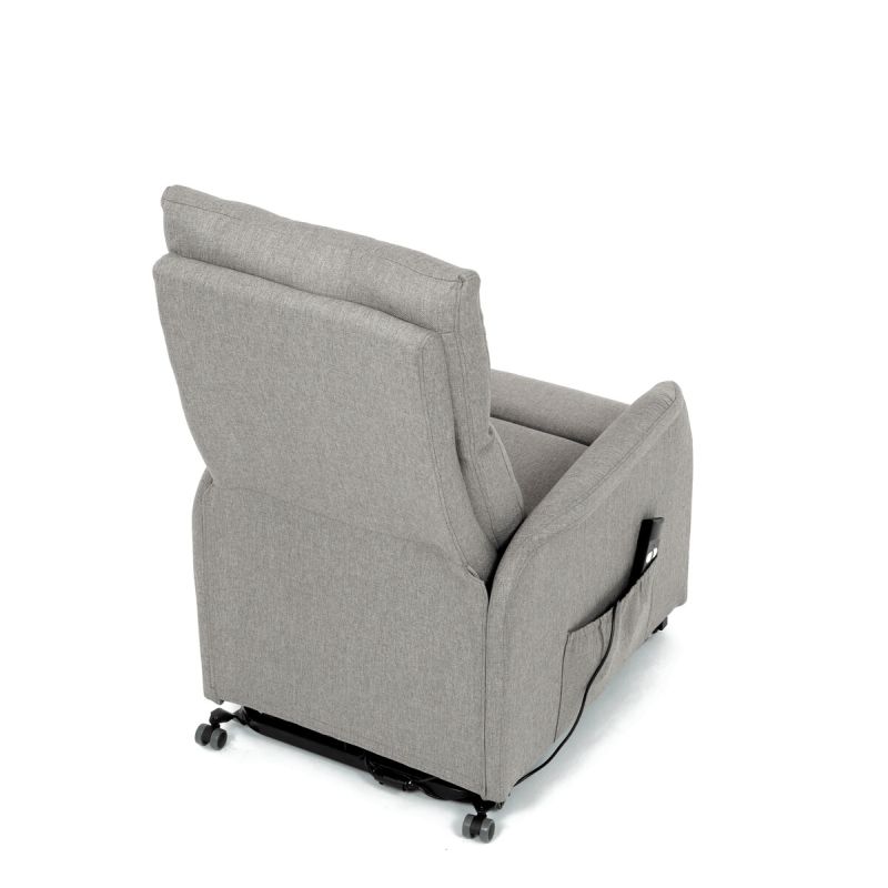 Elegantné elektrické polohovacie kreslo v krémovom prevedení