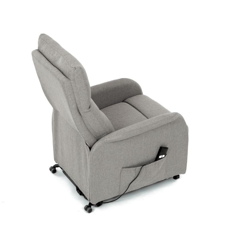 Elegantné elektrické polohovacie kreslo v krémovom prevedení