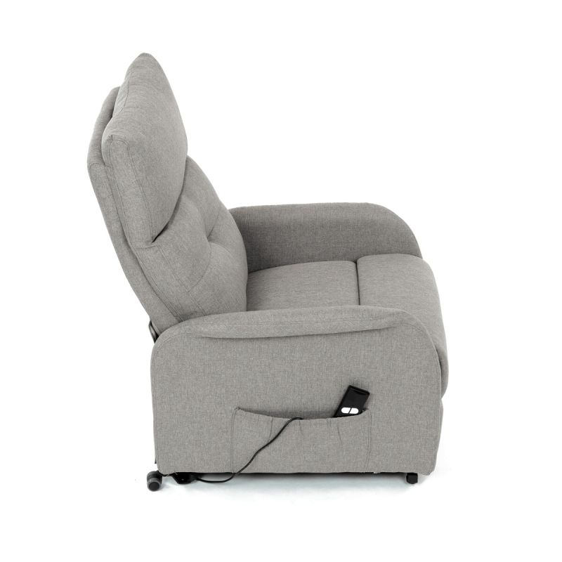 Elegantné elektrické polohovacie kreslo v krémovom prevedení