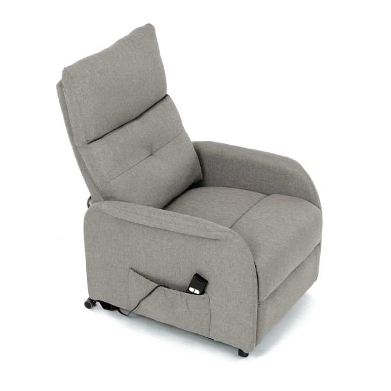 Elegantné elektrické polohovacie kreslo v krémovom prevedení