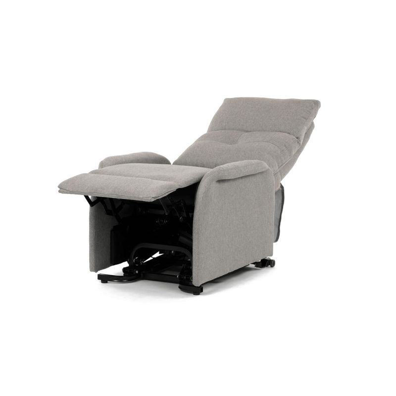 Elegantné elektrické polohovacie kreslo v krémovom prevedení