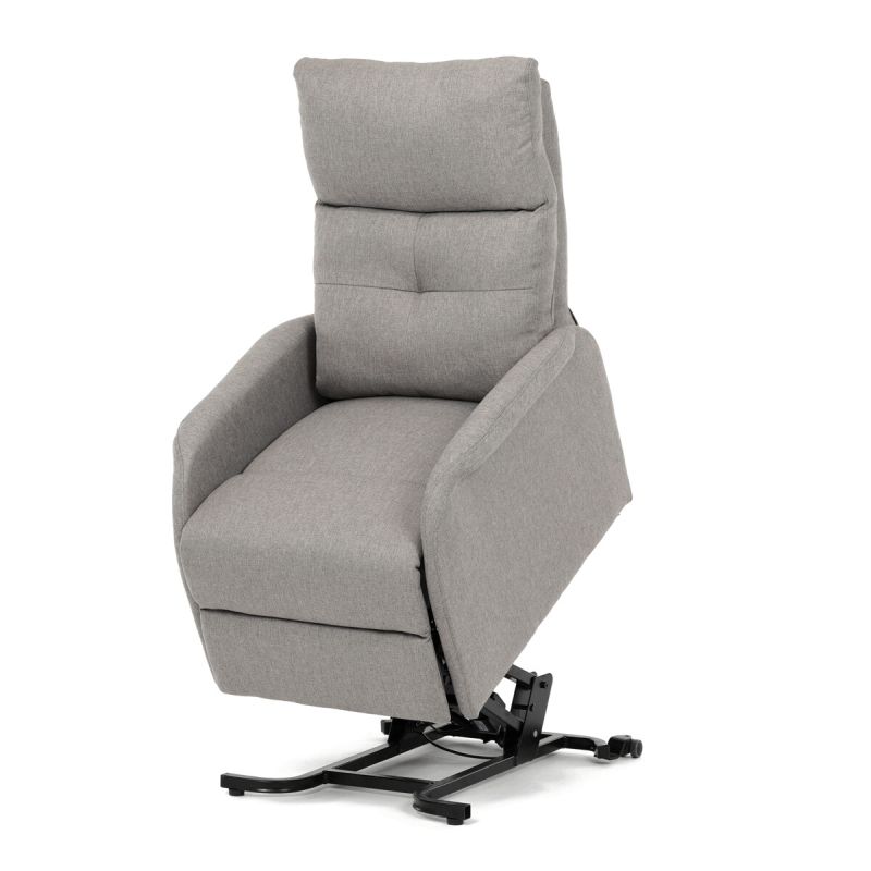 Elegantné elektrické polohovacie kreslo v krémovom prevedení