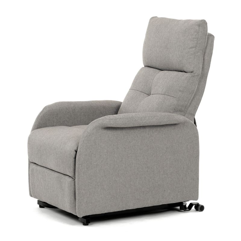 Elegantné elektrické polohovacie kreslo v krémovom prevedení