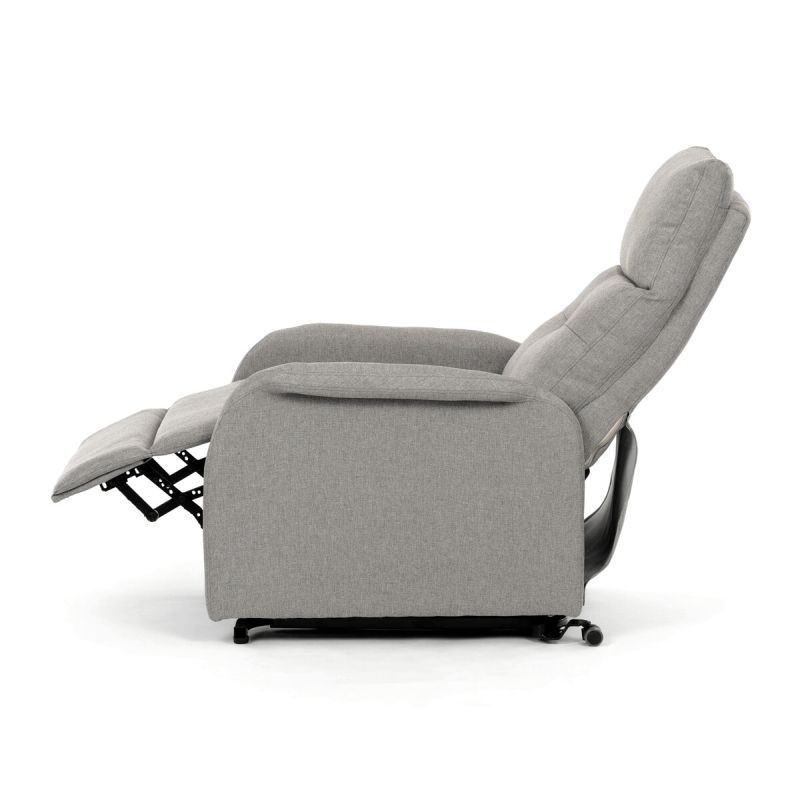 Elegantné elektrické polohovacie kreslo v krémovom prevedení