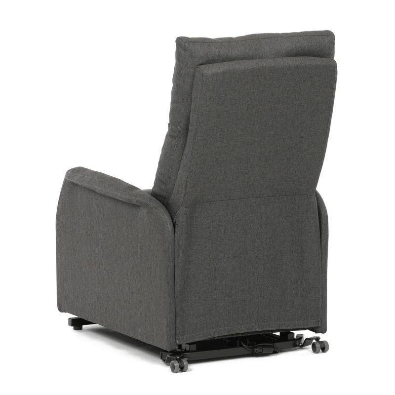 Elegantné elektrické polohovacie kreslo v sivom prevedení