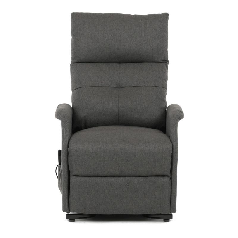 Elegantné elektrické polohovacie kreslo v sivom prevedení