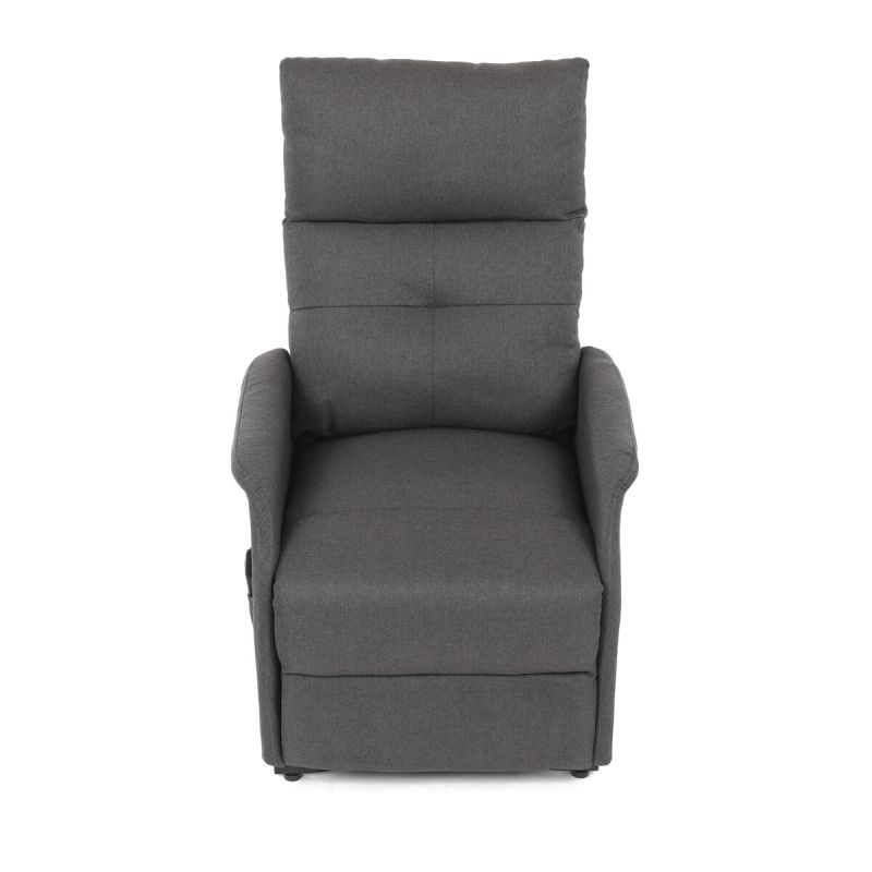 Elegantné elektrické polohovacie kreslo v sivom prevedení