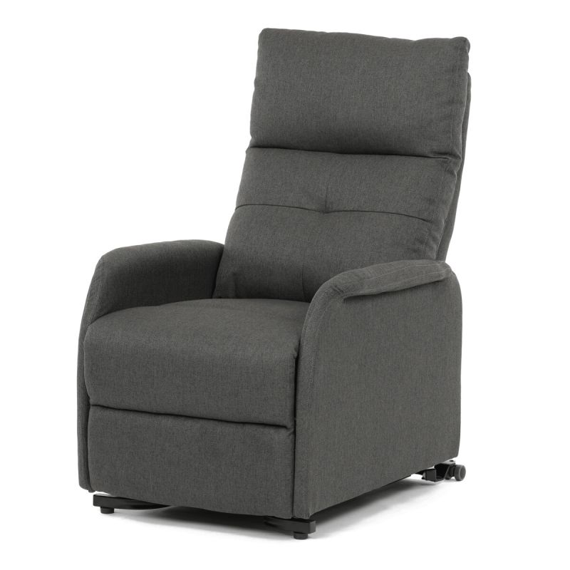 Elegantné elektrické polohovacie kreslo v sivom prevedení
