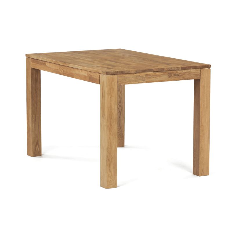 Jedálenský drevený stôl 120x80, masív dub biely, povrchová úprava olejom