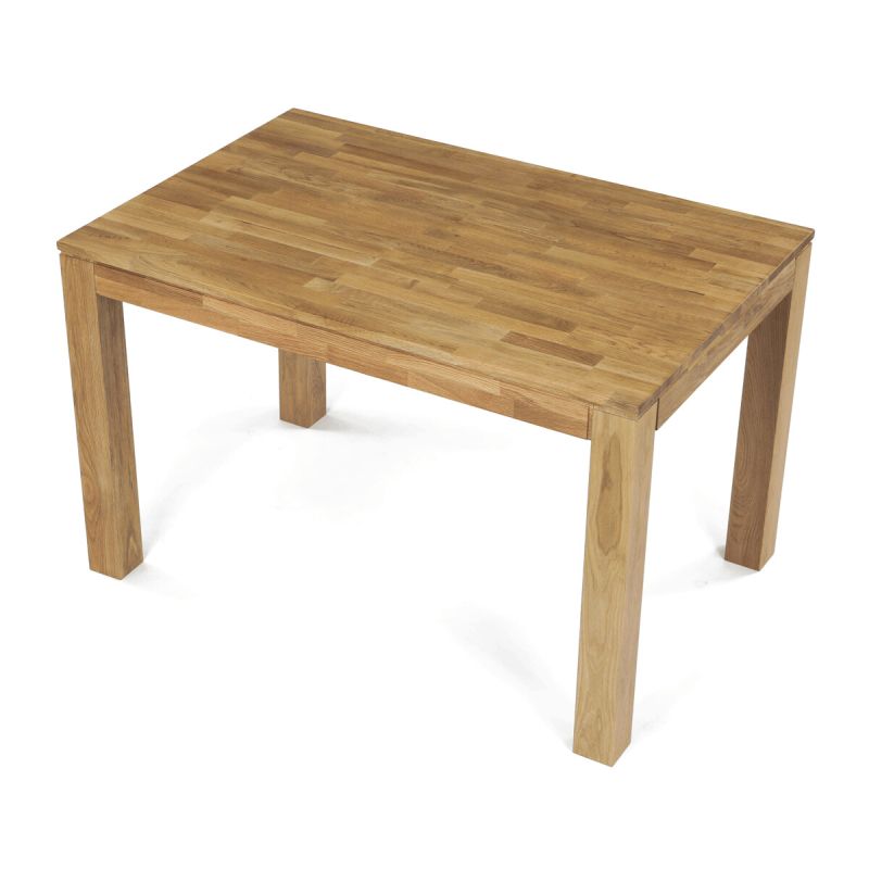 Jedálenský drevený stôl 120x80, masív dub biely, povrchová úprava olejom