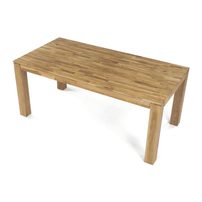Jedálenský drevený stôl 180x90, masív dub biely, povrchová úprava olejom