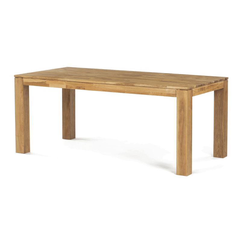 Jedálenský drevený stôl 180x90, masív dub biely, povrchová úprava olejom
