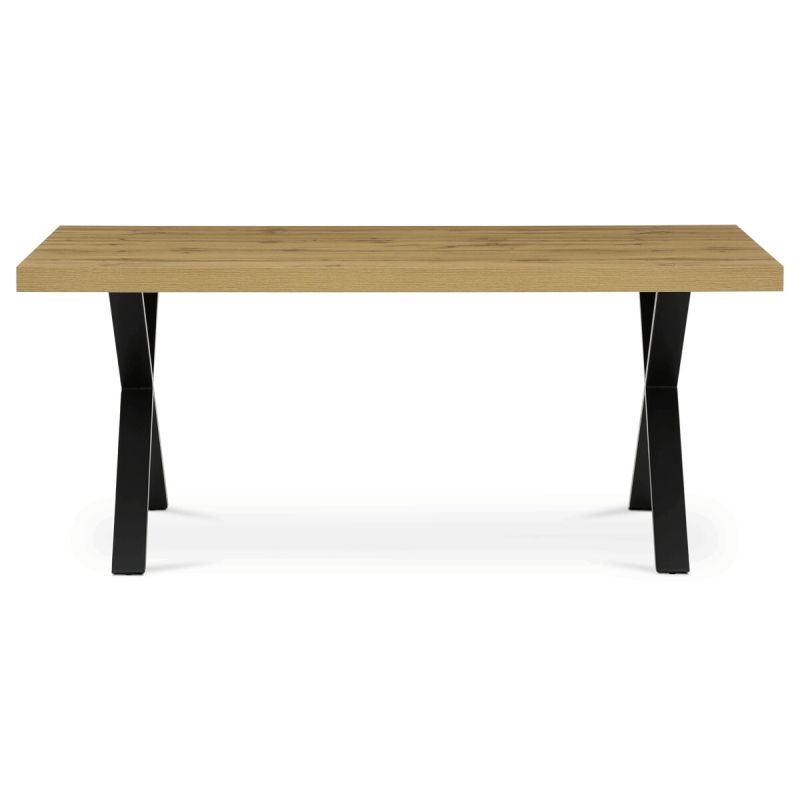 Jedálenský stôl s rozmermi 180x90, nohy v tvare X, dub