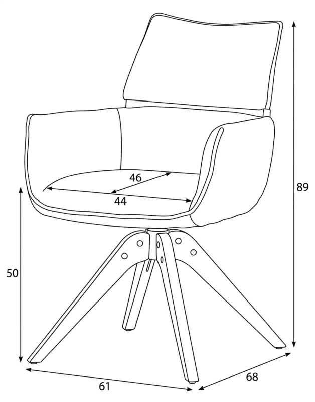 Elegantná jedálenská stolička sivá látka, 360° vratný mechanizmus, masív jaseň