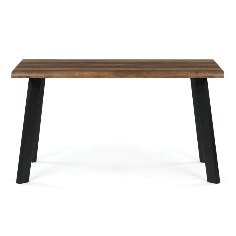 Moderný jedálenský stôl 140 × 80cm, old wood s kovovými nohami