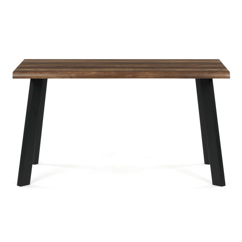 Moderný jedálenský stôl 140 × 80cm, old wood s kovovými nohami