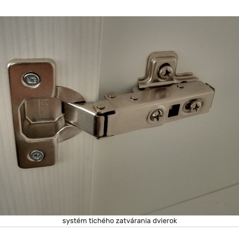 Dolná skrinka D40S1, biela-sosna andersen, ľavá, so šuplíkom 1x dvierka
