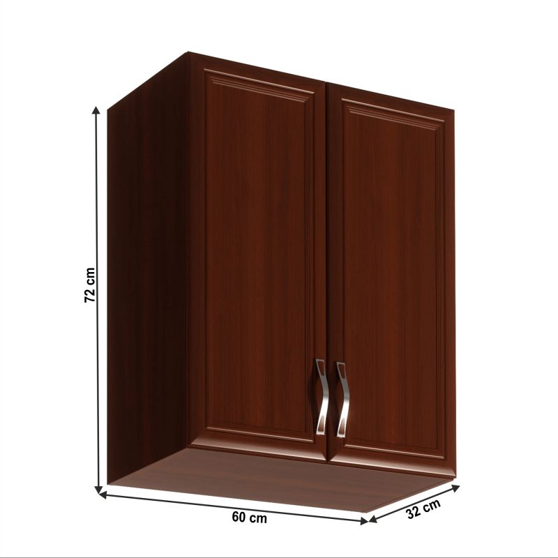 Horná skrinka G60, orech Milano, 2x dvierka