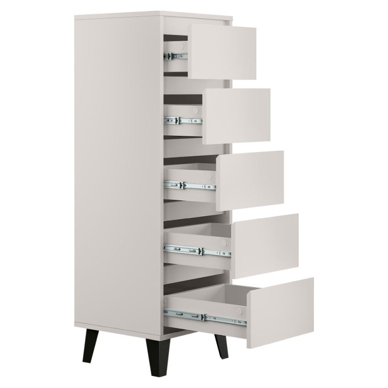 Komoda 5S40, 5x šuplík, kašmír