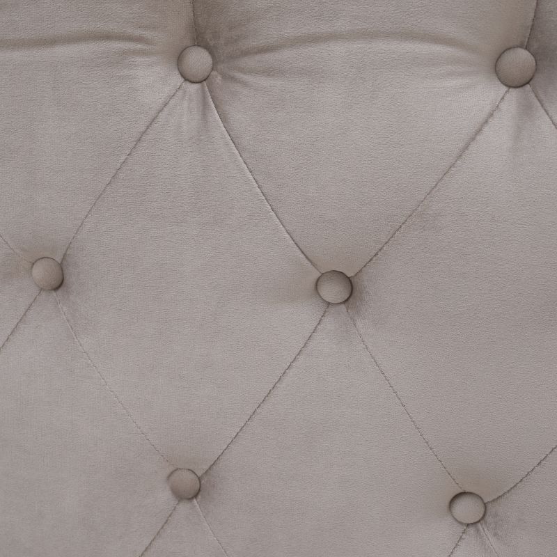 Posteľ s úložným priestorom, 180x200, sivohnedá Taupe Velvet látka