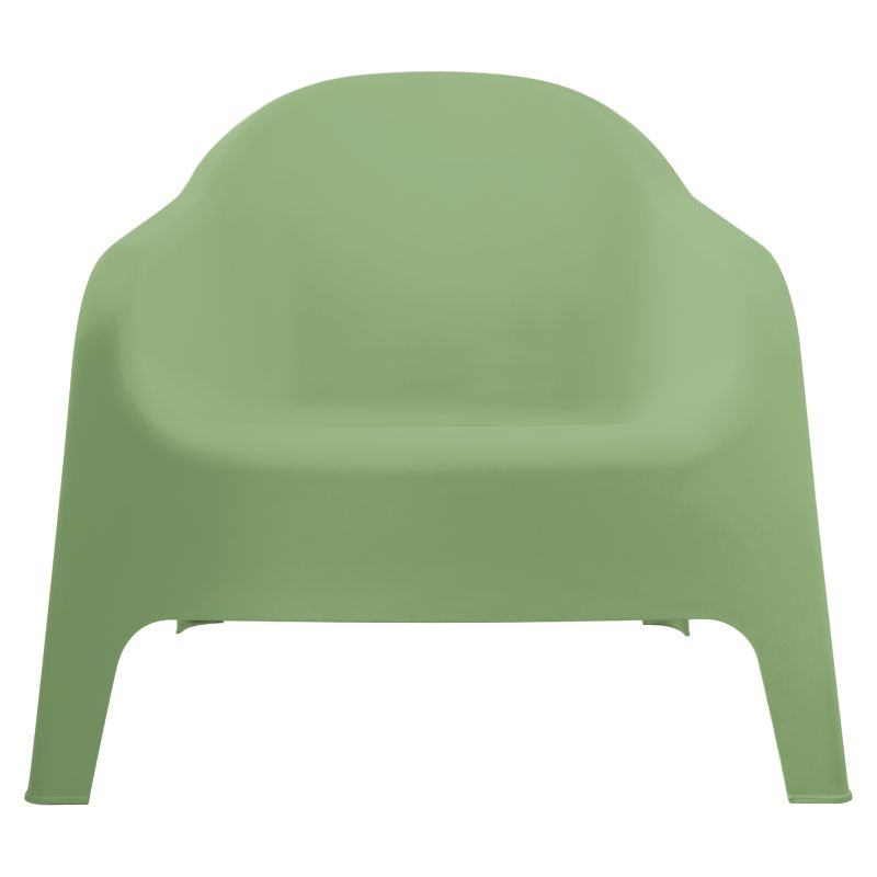 Záhradné stohovateľné kreslo, zelený plast
