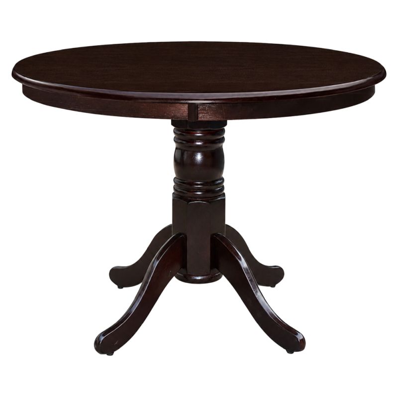 Jedálenský stôl, okrúhly, 106cm, gaštan