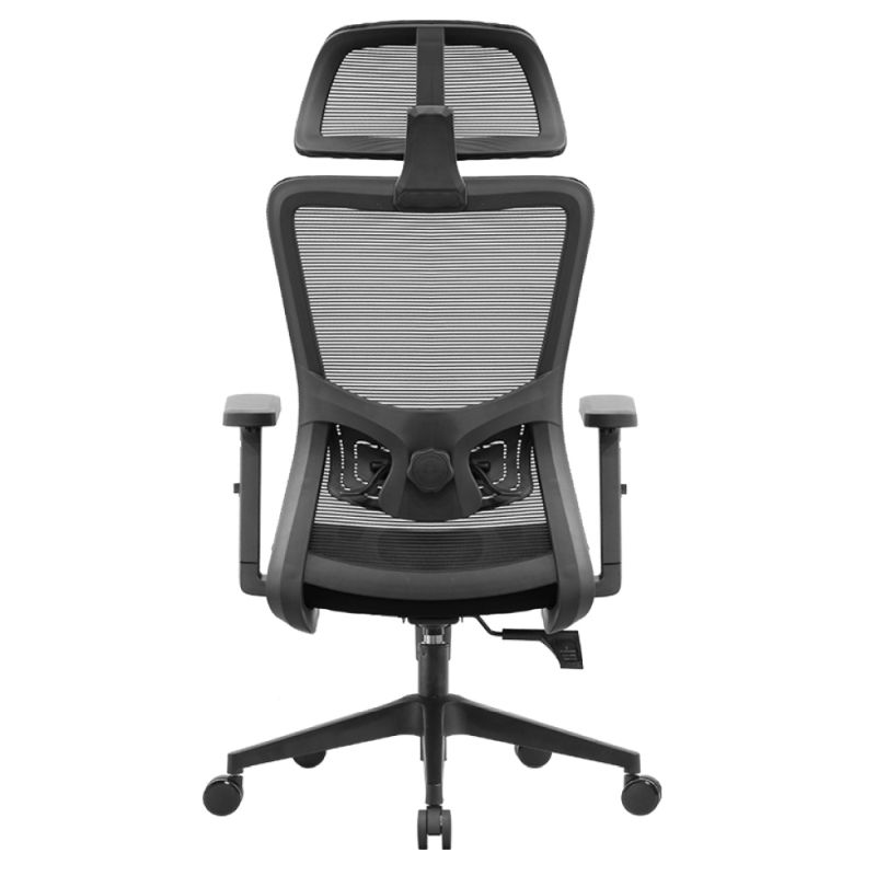 Ergonomické kancelárske kreslo čierne s nosnosťou 150 kg