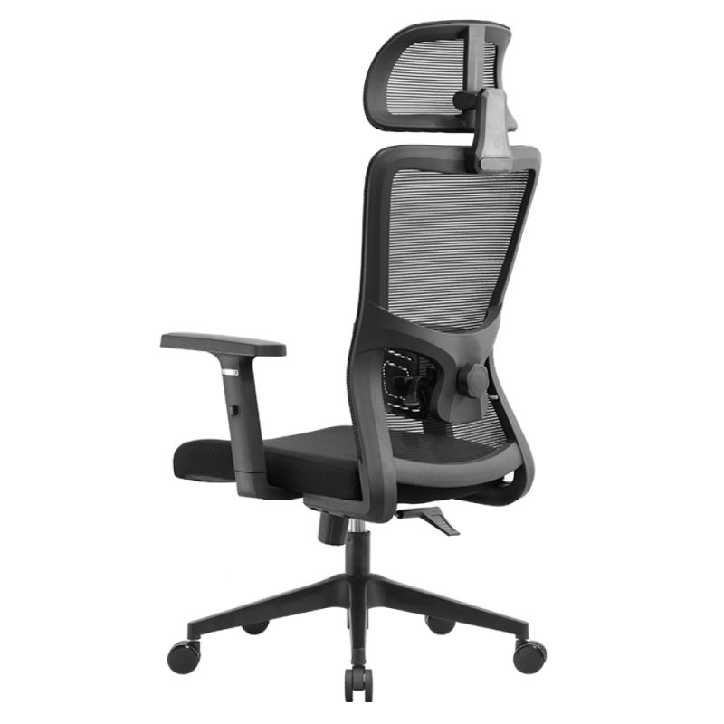 Ergonomické kancelárske kreslo čierne s nosnosťou 150 kg