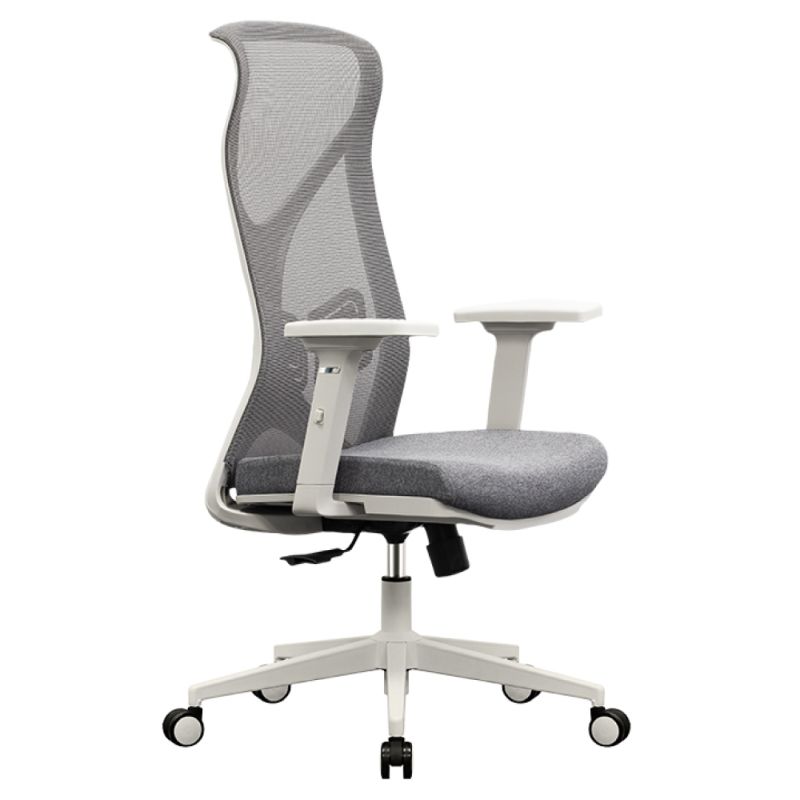 Ergonomické kancelárske kreslo sivé s nosnosťou 150 kg