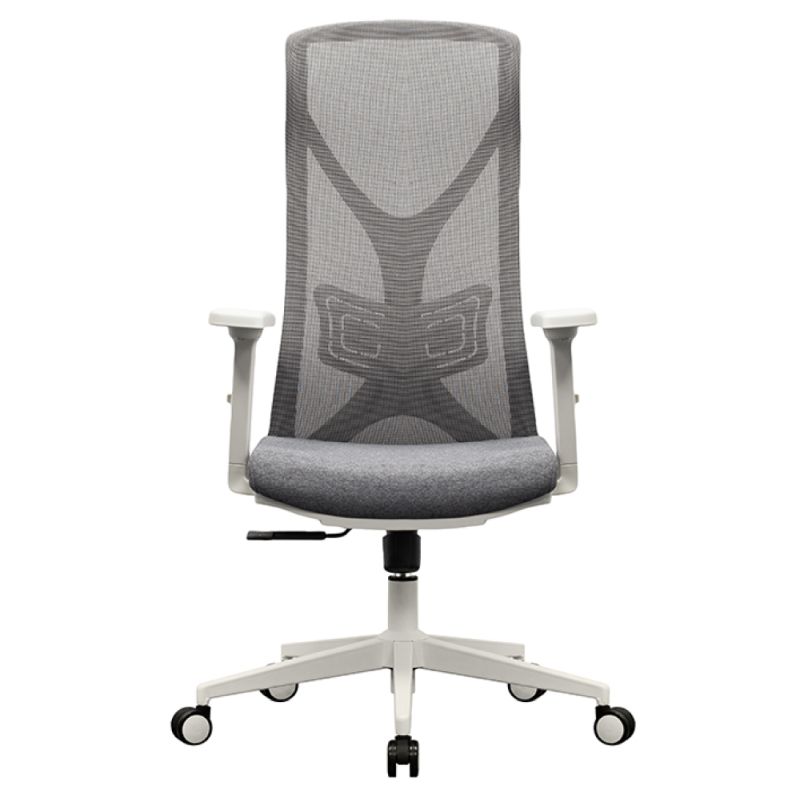 Ergonomické kancelárske kreslo sivé s nosnosťou 150 kg