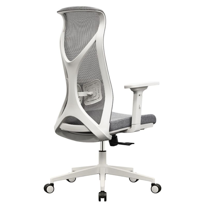 Ergonomické kancelárske kreslo sivé s nosnosťou 150 kg