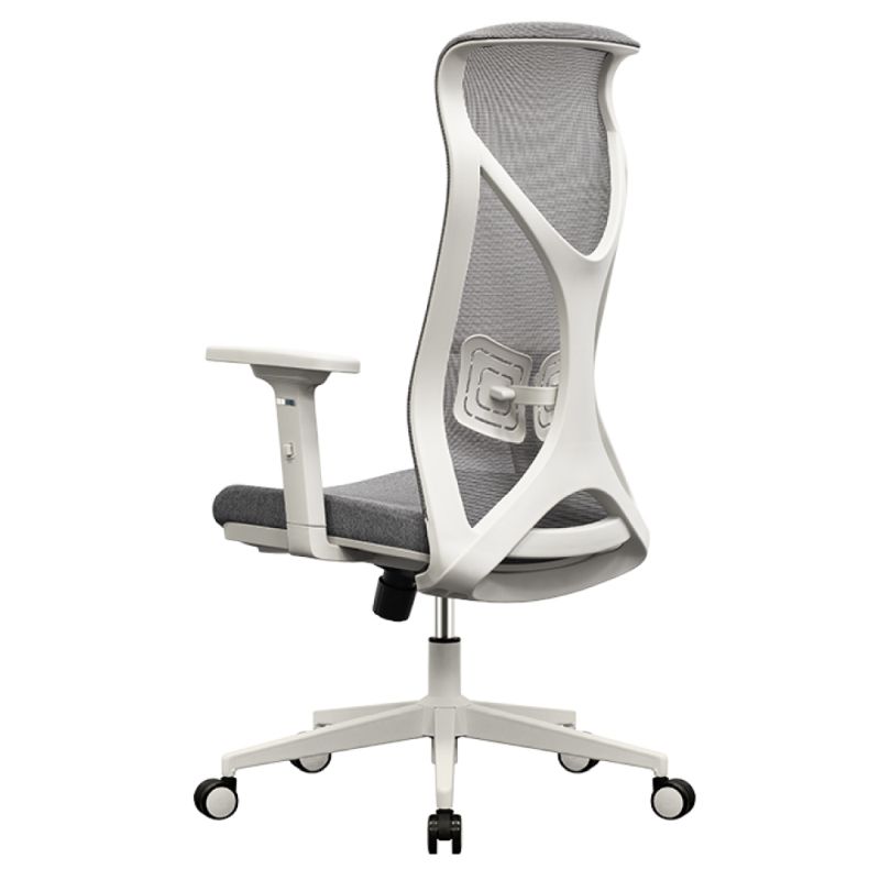 Ergonomické kancelárske kreslo sivé s nosnosťou 150 kg