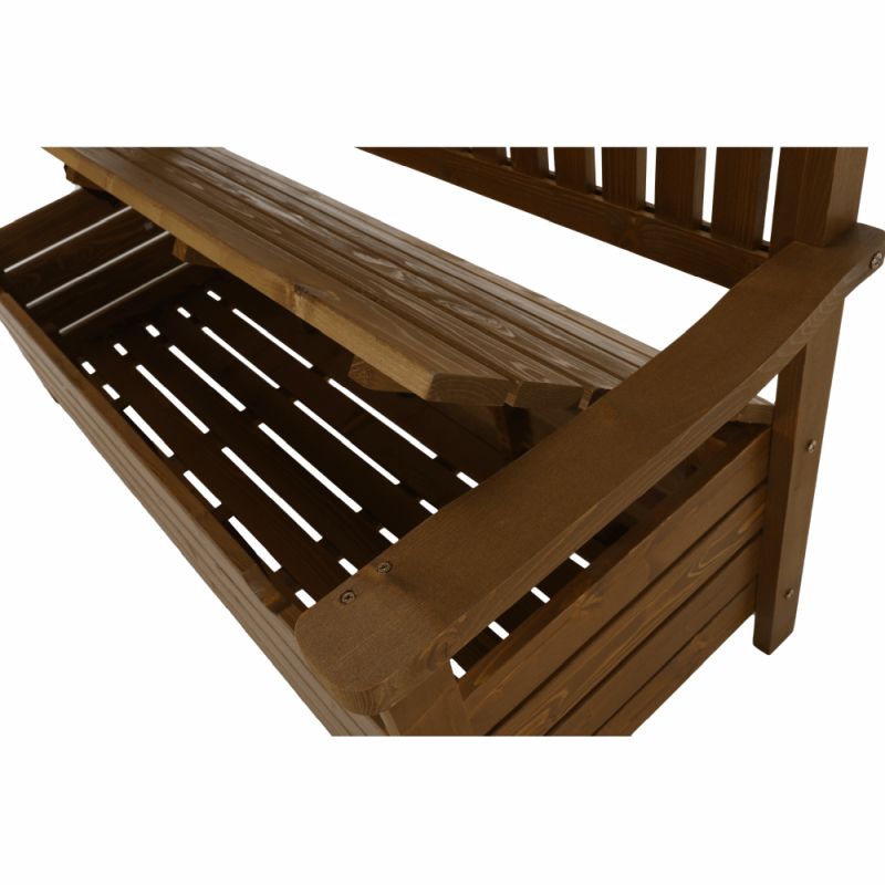 Záhradná lavička vyrobená z dreva hnedá, 150cm