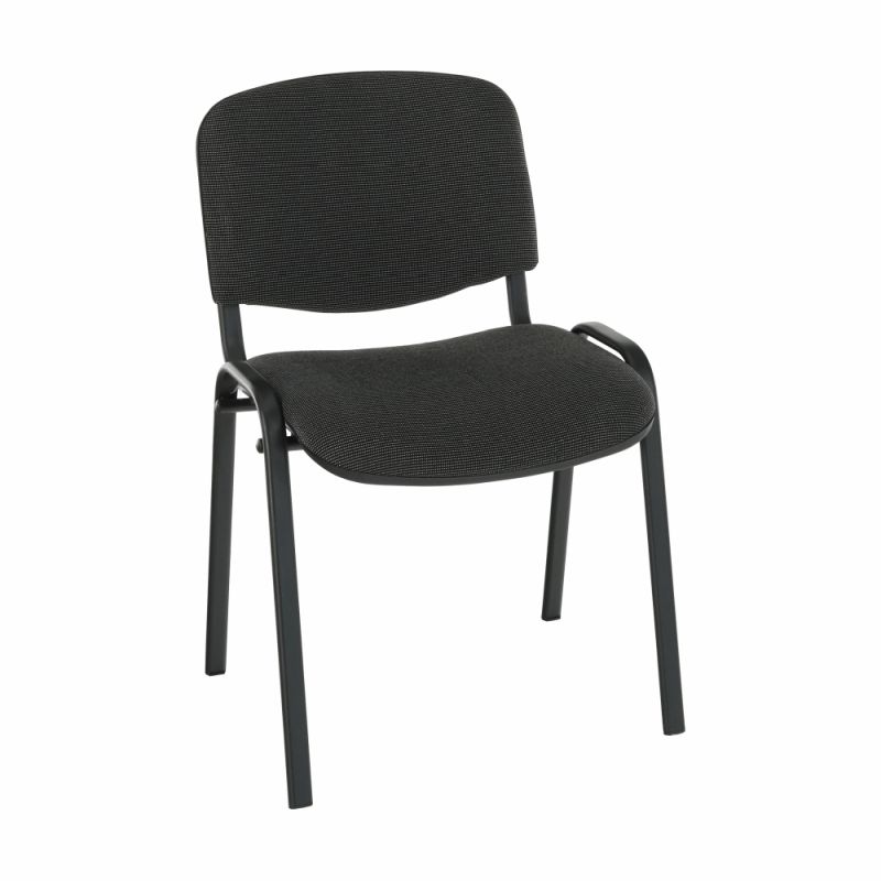 Kvalitná a pohodlná stolička s mäkkým sedením, sivá
