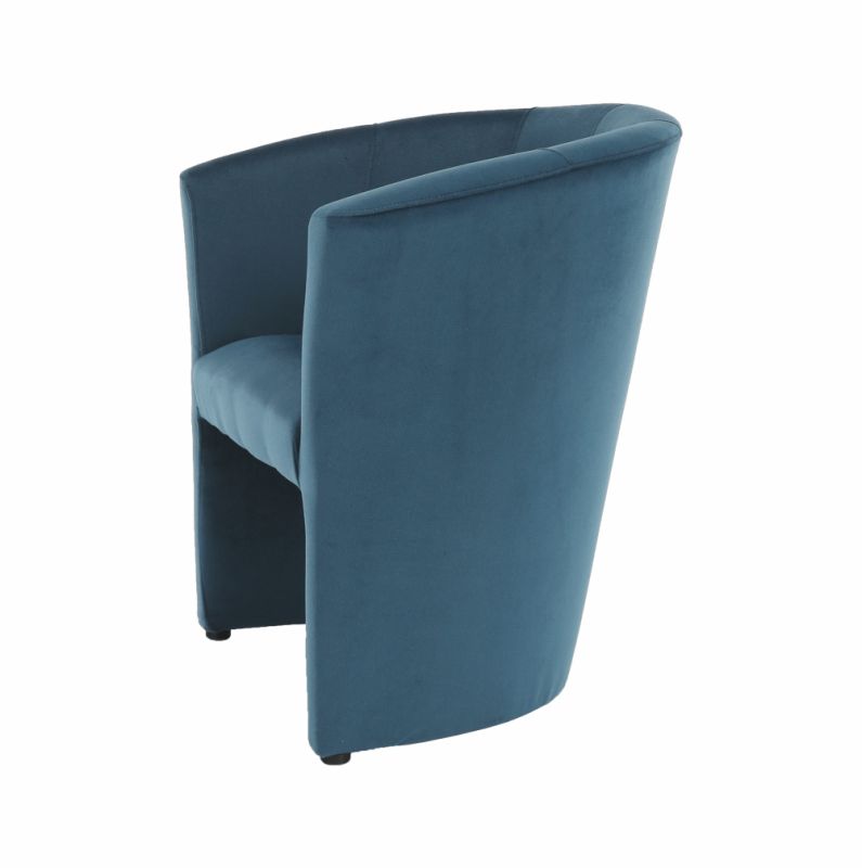 Elegantné kreslo, modrá látka