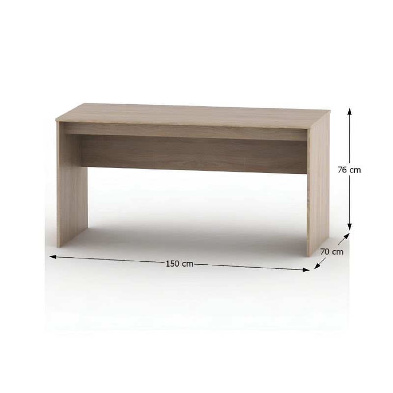 Klasický písací stôl 150 cm, dub sonoma