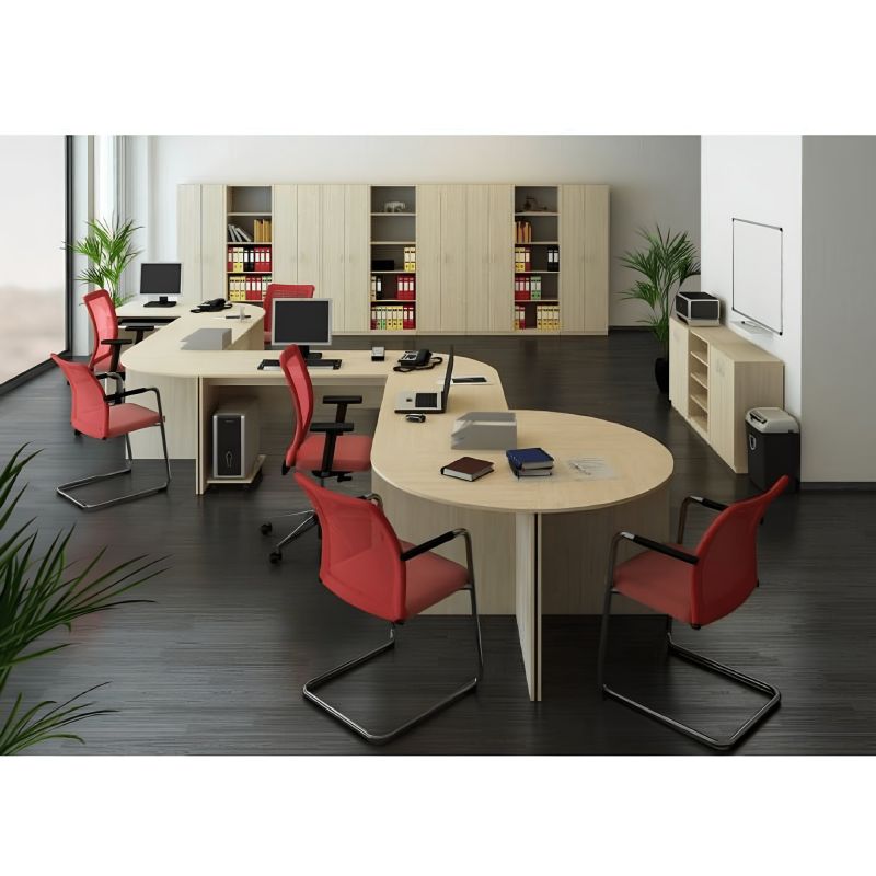 Klasický zasadací stôl 150 cm, dub sonoma