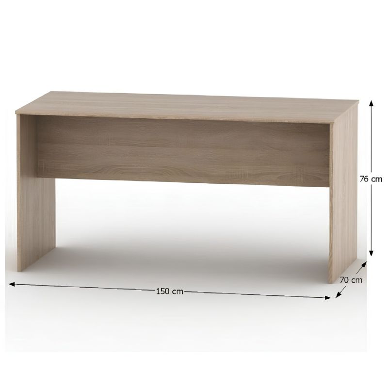 Klasický zasadací stôl 150 cm, dub sonoma