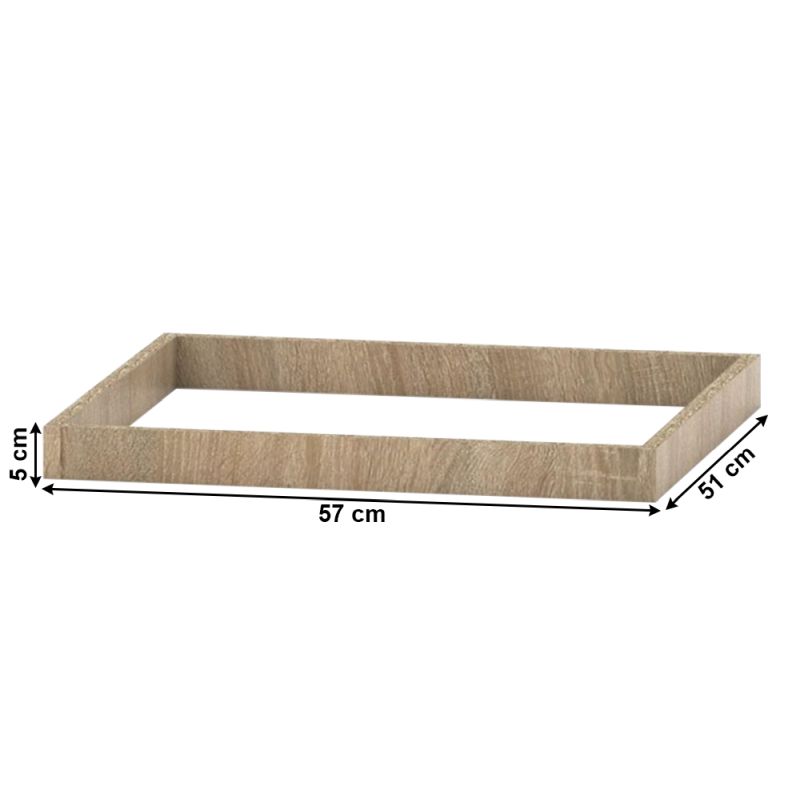 Klasický sokel ku skrinke 57x51, dub sonoma, 032