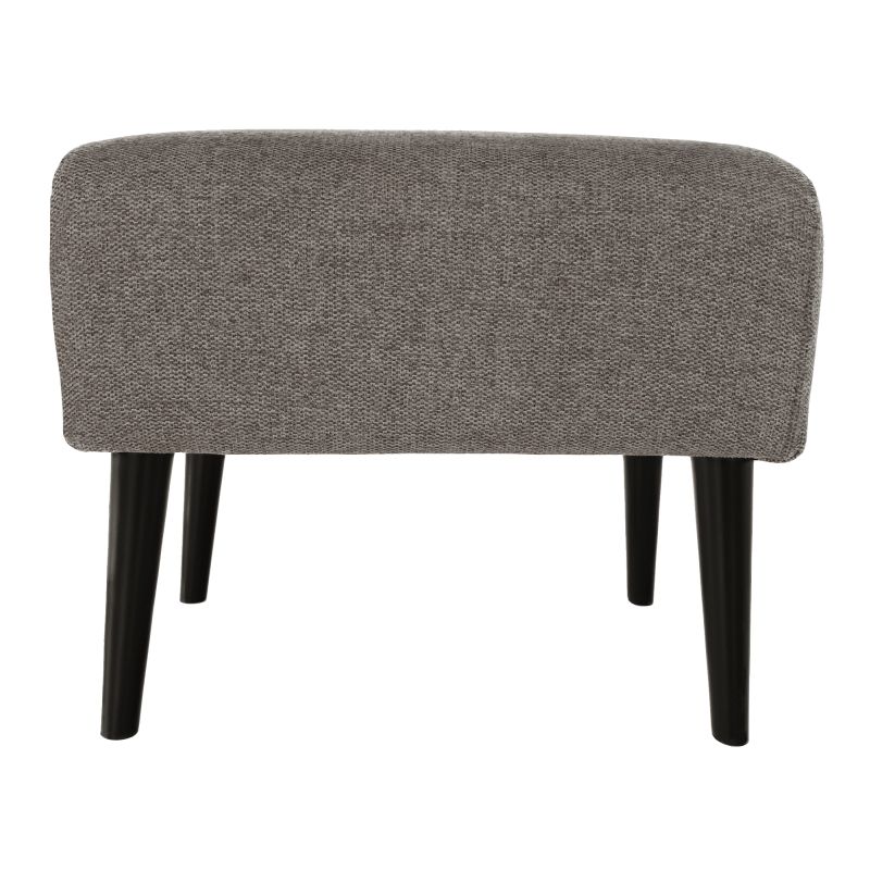 Elegantný taburet, sivá/čierna