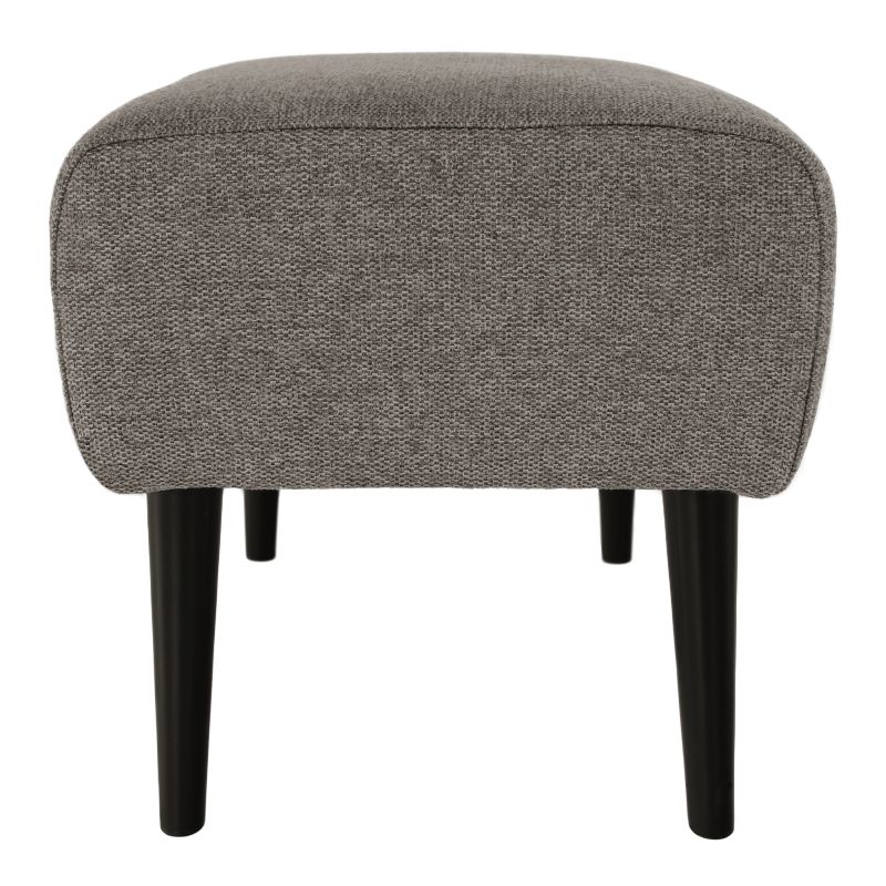 Elegantný taburet, sivá/čierna