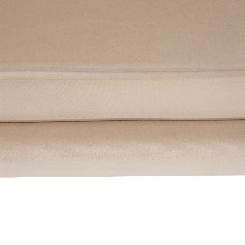 Lavica v štýle Art-deco, béžová Velvet látka-gold chróm-zlatý