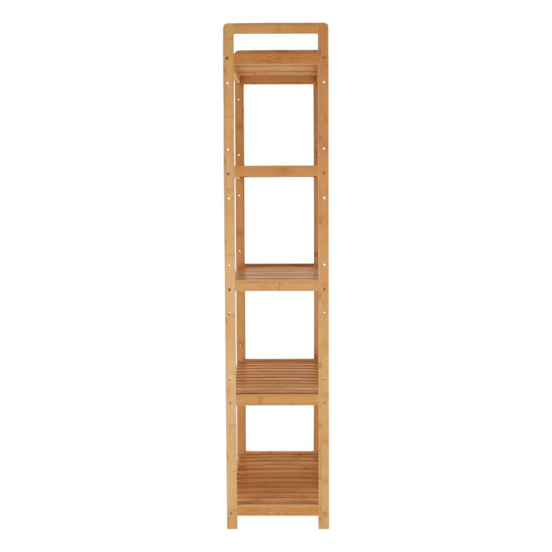 5-policový regál, prírodný bambus