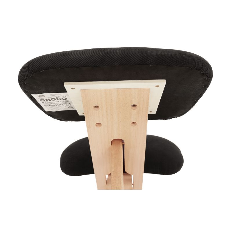Moderná a ergonomická kľakačka, čierna-buk
