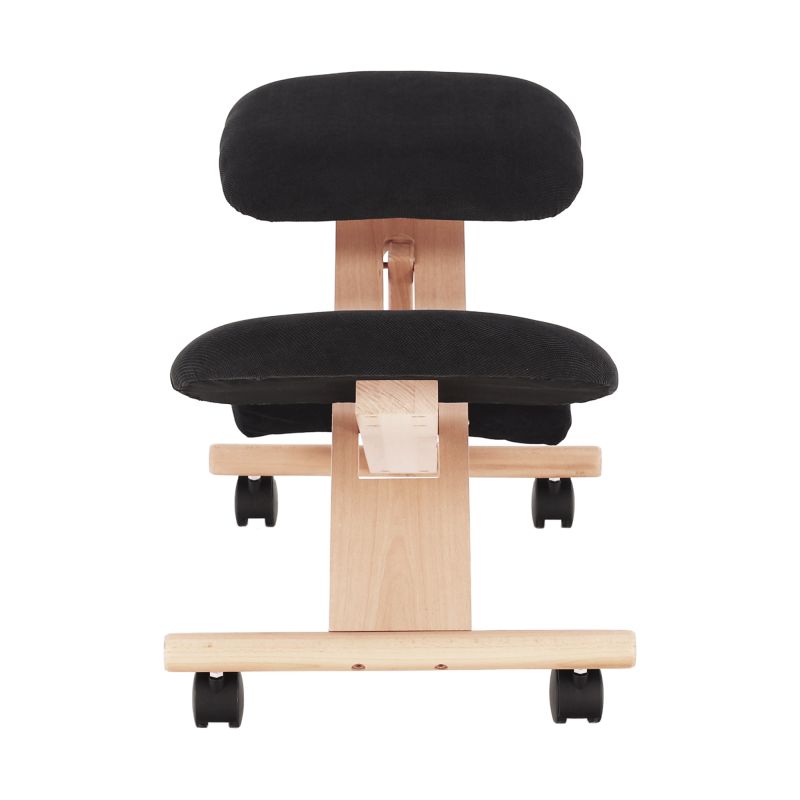 Moderná a ergonomická kľakačka, čierna-buk